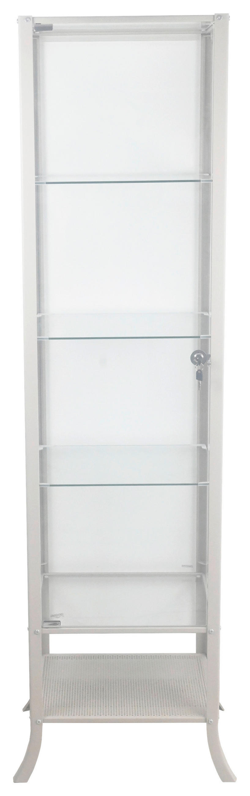 VITRINE in Kaschmir  - Kaschmir/Transparent, Basics, Glas/Metall (45/180/40cm) - Xora