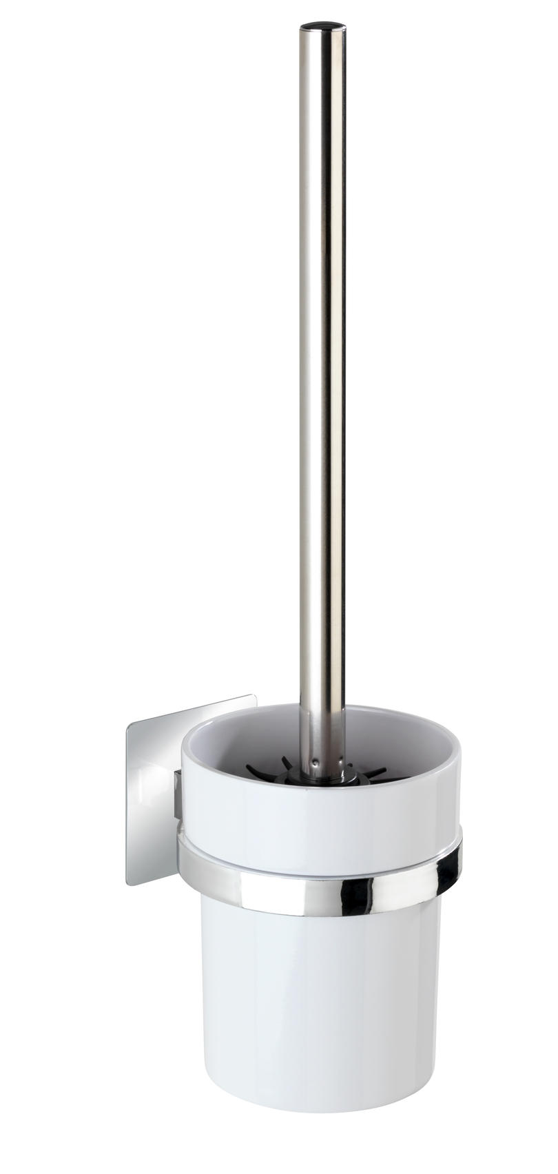 TOALETTBORSTSET i metall  plast   - vit/silver, Design, metall/plast (17/19.5/1.5cm)