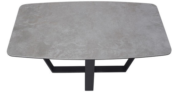 COUCHTISCH ESG 100/60/42 cm rechteckig Grau, Schwarz - Schwarz/Grau, Design, Glas/Keramik (100/60/42cm) - Novel
