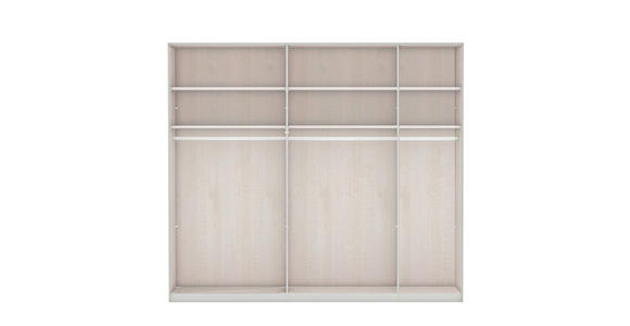 KLEIDERSCHRANK 250/236/58 cm 5-türig  - Schieferfarben/Grau, KONVENTIONELL, Glas/Holzwerkstoff (250/236/58cm) - Novel