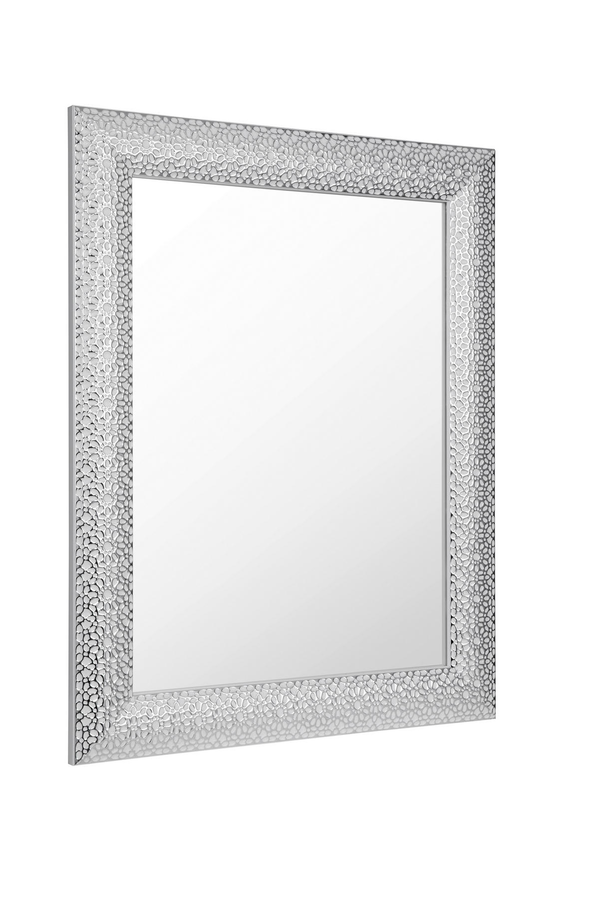 ZIDNO OGLEDALO  55/70/3 cm     - bela/srebrna, Lajfstajl, staklo/plastika (55/70/3cm) - Xora