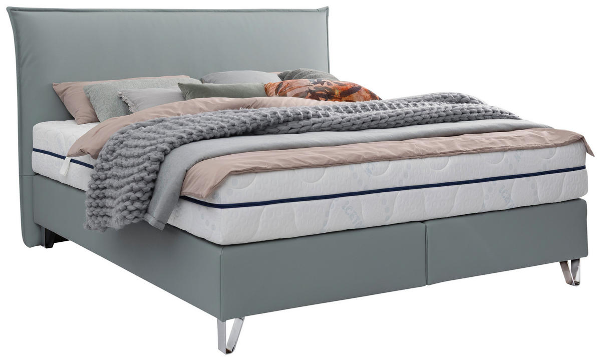 BOXSPRING-ÁGY 180/200 cm  olívazöld  - olívazöld, Basics, textil (180/200cm) - Esposa
