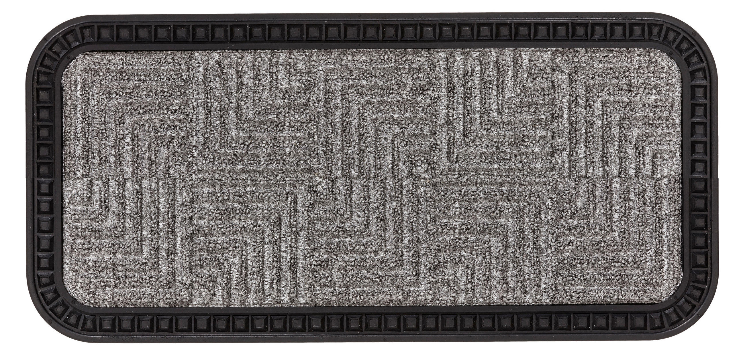 FUßMATTE 25/60 cm Border Star  - Grau, KONVENTIONELL, Textil (25/60cm) - Esposa