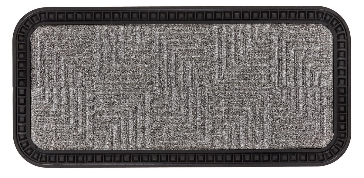 FUßMATTE 25/60 cm Border Star  - Grau, KONVENTIONELL, Textil (25/60cm) - Esposa