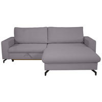 ECKSOFA CLARA Grau Rückenkissen, Bettkasten, Liegefläche im Originalstoff  - Grau, MODERN, Textil (240/177cm) - P & B