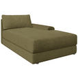 BIGSOFA Cord Olivgrün  - Schwarz/Olivgrün, MODERN, Kunststoff/Textil (117/93/190cm) - Carryhome