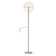 LED-DECKENFLUTER 40/180 cm    - Weiß/Nickelfarben, KONVENTIONELL, Kunststoff/Metall (40/180cm) - Dieter Knoll