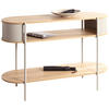 KONSOLENTISCH in Metall, Holzwerkstoff   110/76/39 cm  - Kaschmir/Eichefarben, Trend, Holzwerkstoff/Metall (110/76/39cm)