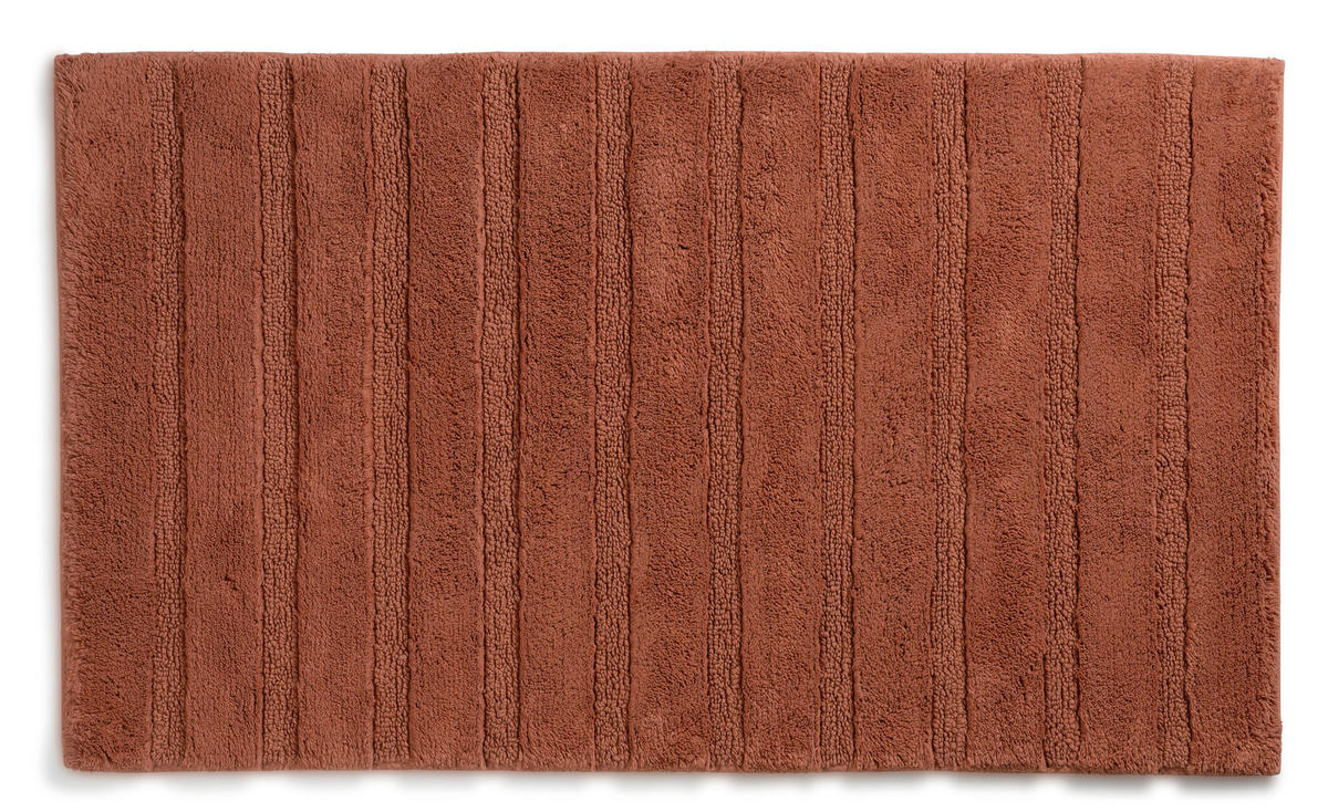 BADEMATTE Terracotta  - Terracotta, KONVENTIONELL, Textil (120/70/1,6cm) - Kela