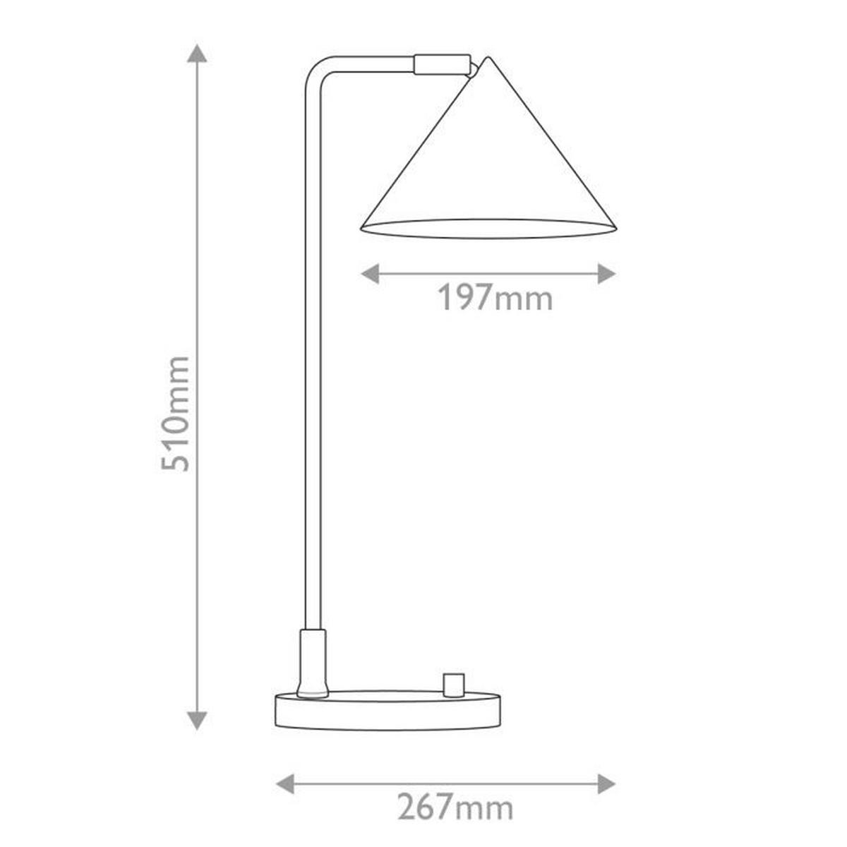 SVJETILJKA STOLNA Alora Mood  - prozirno/crna, Konvencionalno, metal (51/19,7/26,7cm) - Elstead Lighting
