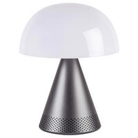 AKKU-TISCHLEUCHTE 14/17/14 cm   - Grau, Design, Kunststoff/Metall (14/17/14cm)