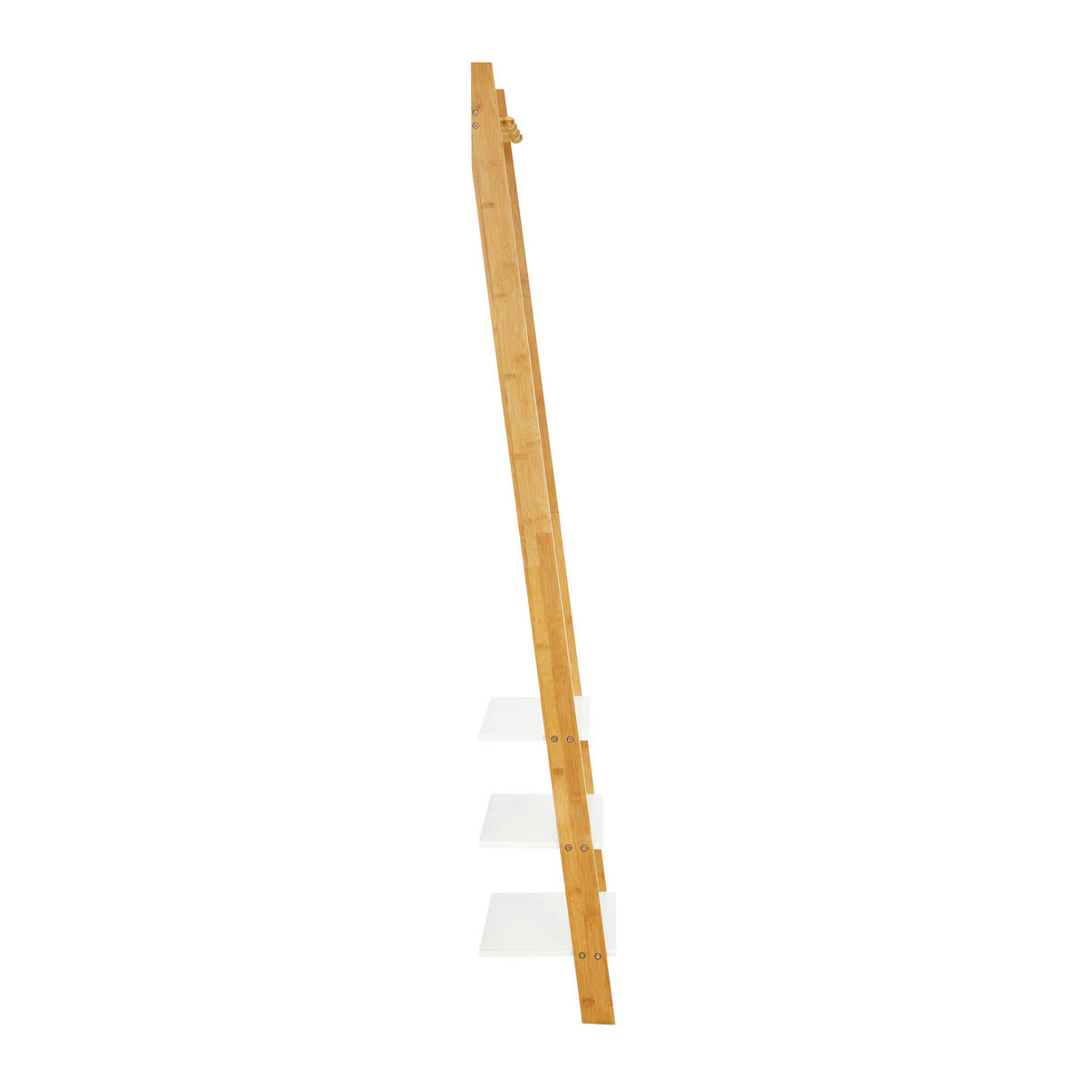 LEITERREGAL Naturfarben, Weiß  - Naturfarben/Weiß, MODERN, Naturmaterialien/Holzwerkstoff (43/175/25cm) - Bessagi Home