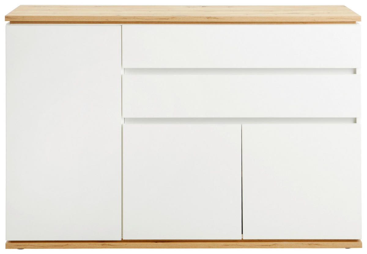 SIDEBOARD  in 139/93/42 cm  - Schwarz/Weiß, MODERN, Holzwerkstoff/Kunststoff (139/93/42cm) - Xora
