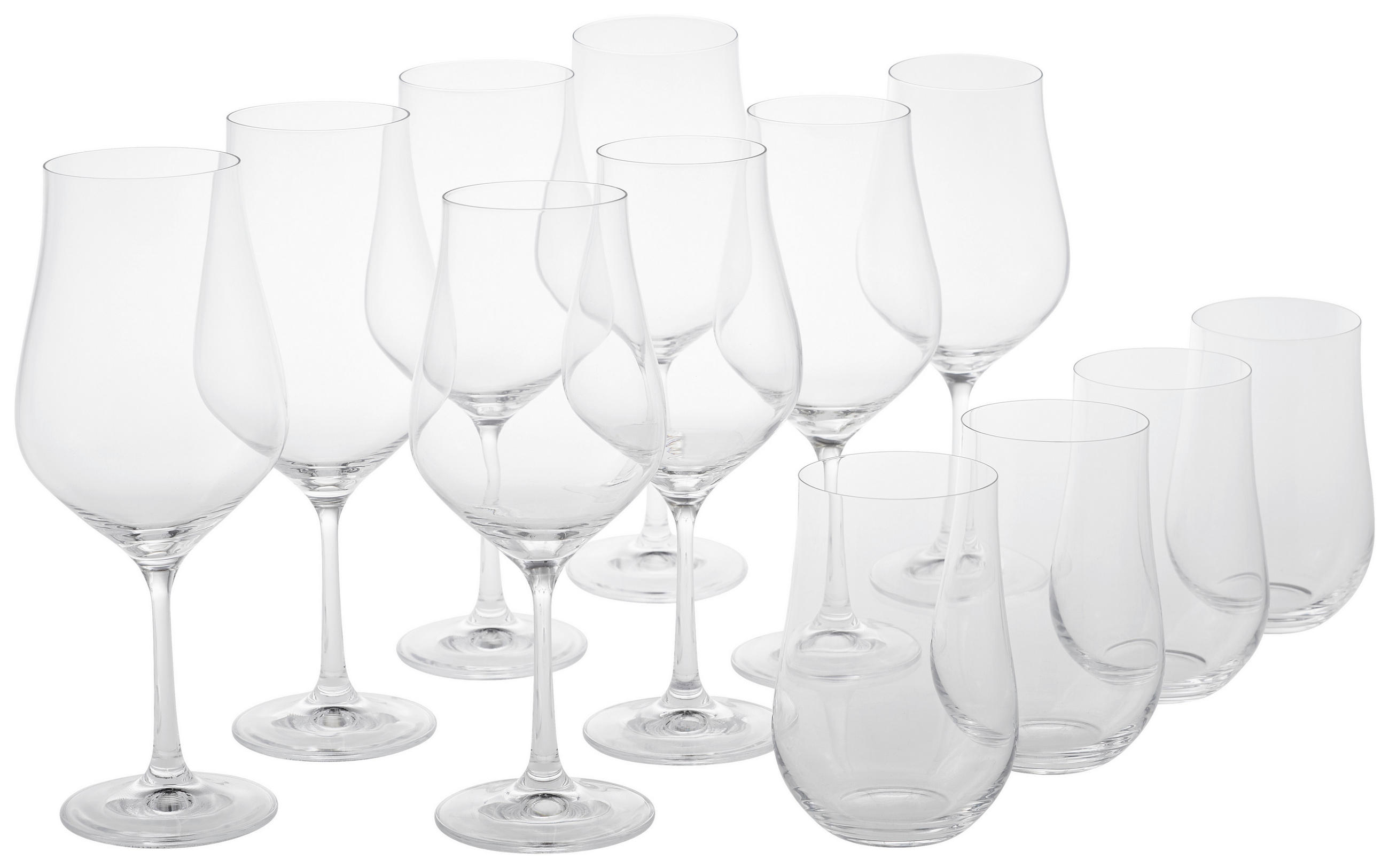 GLÄSERSET Johann Lafer  12-teilig  - Transparent, KONVENTIONELL, Glas - Johann Lafer