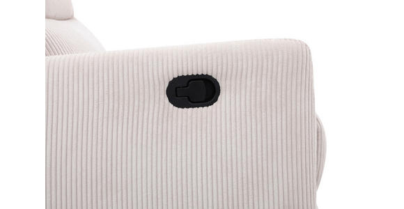 RELAXSESSEL Cord Relaxfunktion    - Beige/Schwarz, Design, Textil/Metall (78/107/95cm) - Carryhome