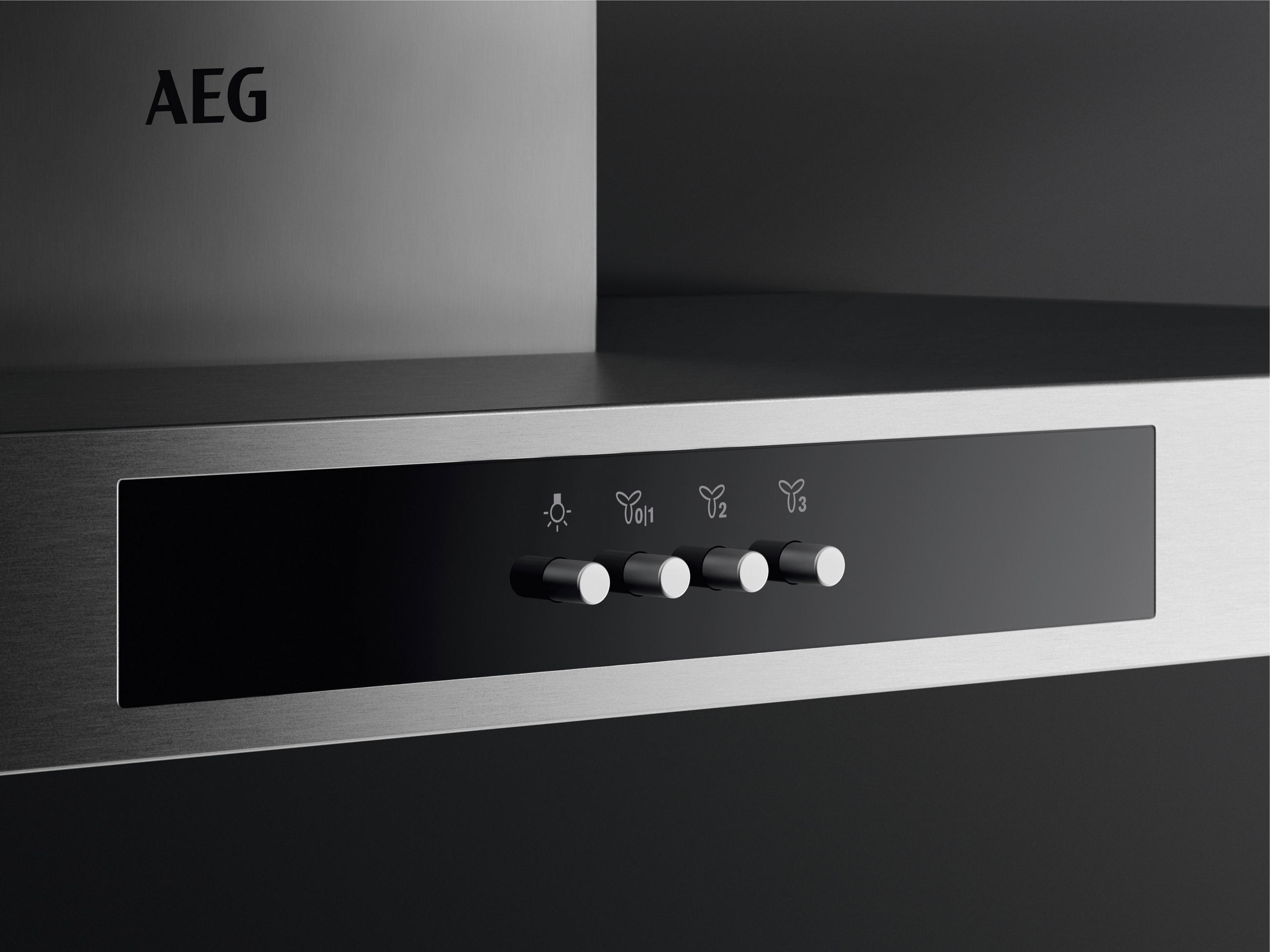DUNSTABZUGSHAUBE DIB3951M  - Edelstahlfarben, Design, Metall (89,8/73-115/59,8cm) - AEG