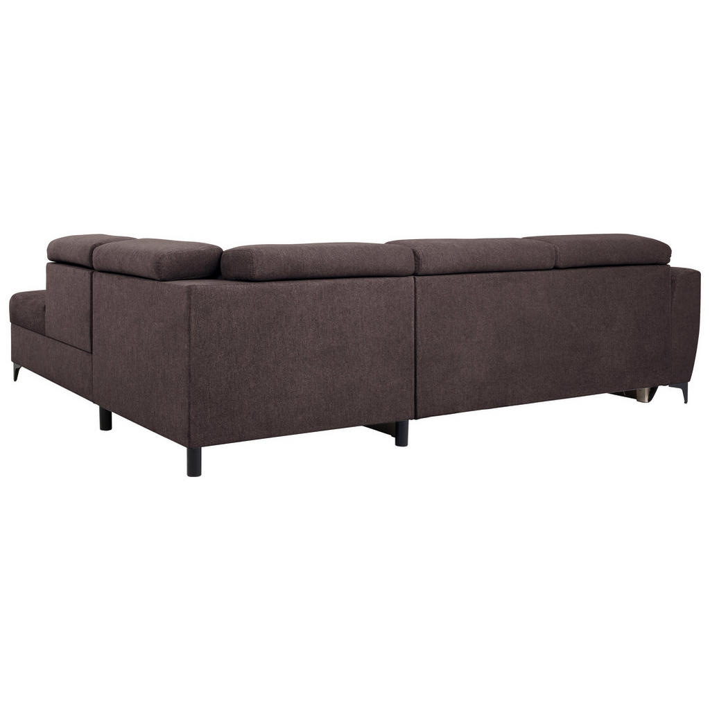 Thumbnail - Carryhome Ecksofa, Dunkelbraun, Textil, 5-Sitzer, Ottomane rechts, L-Form, 255x217 cm, Wohnzimmer, Sofas & Couches, Wohn...