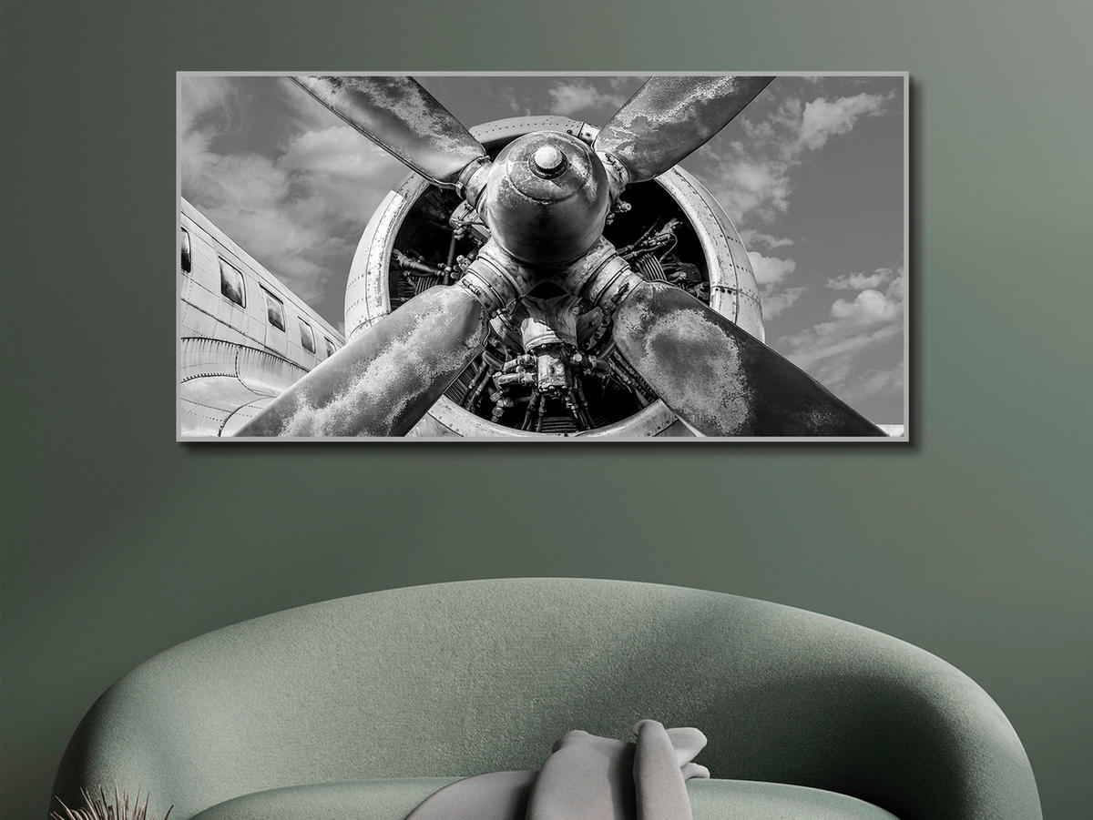 GLASBILD 140/70 cm  - Silberfarben/Multicolor, LIFESTYLE, Glas/Holzwerkstoff (140/70cm) - Monee