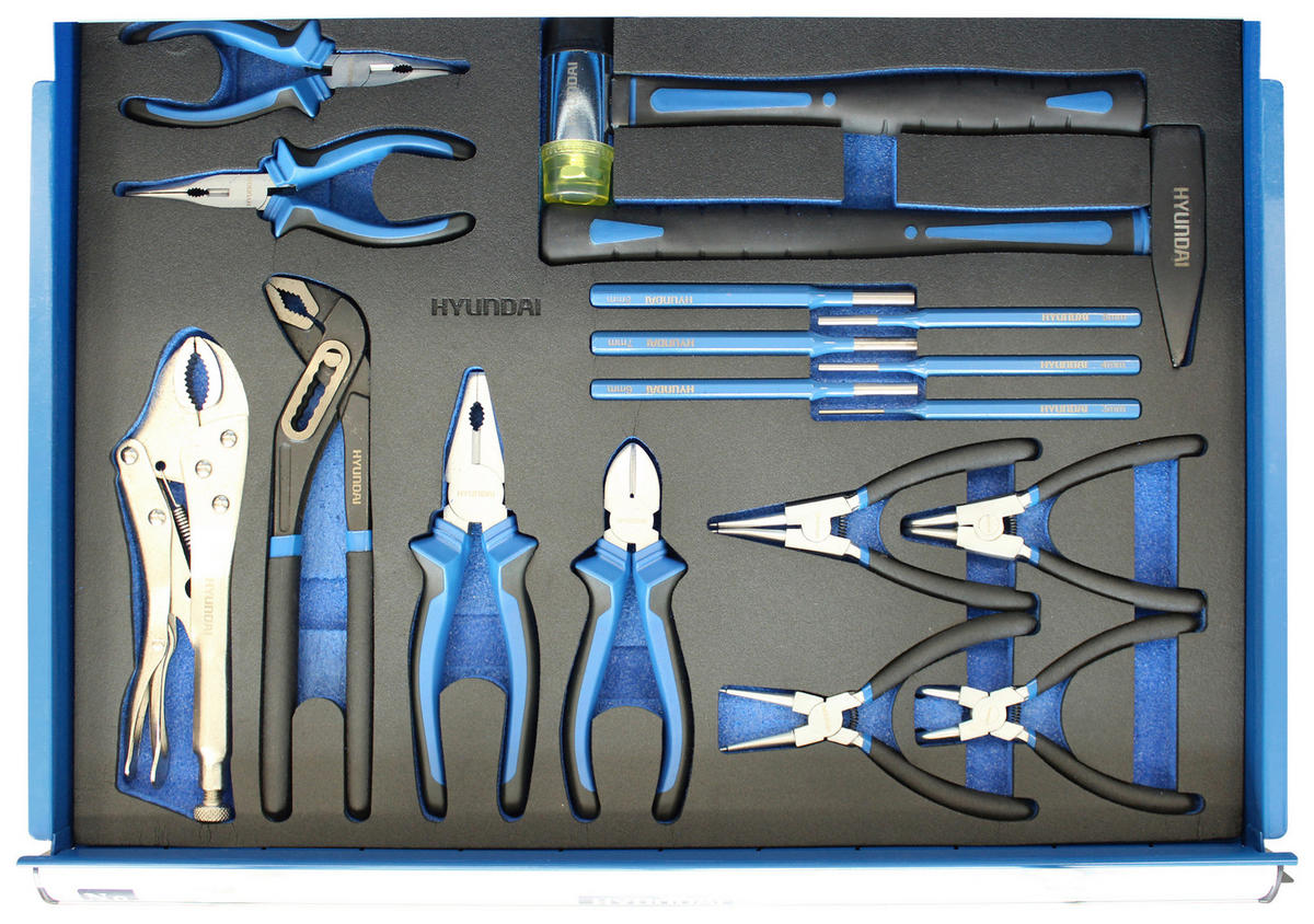 WERKSTATTWAGEN  - Blau, KONVENTIONELL, Metall (101/84/49cm) - Hyundai