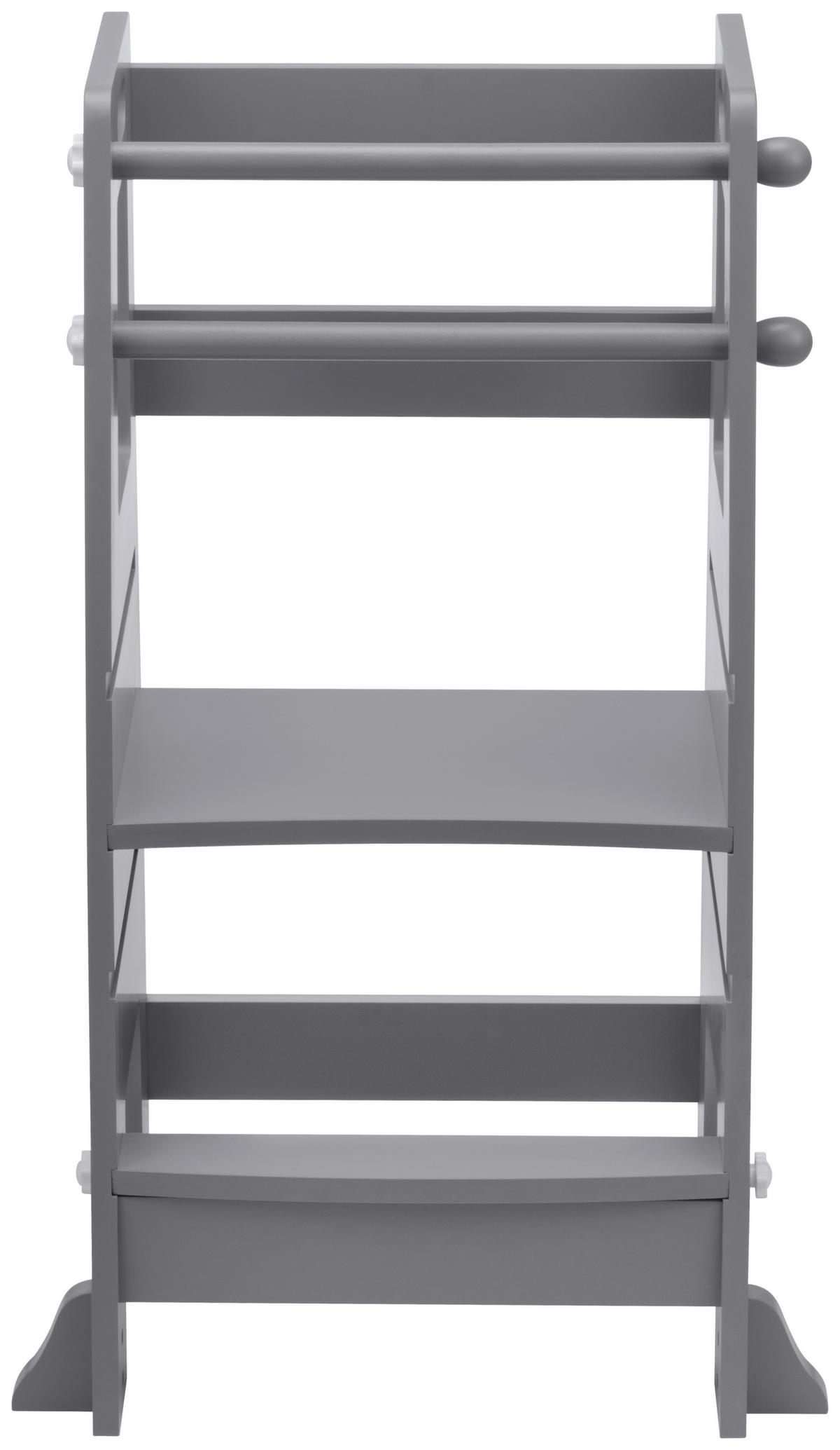 POMOĆNI STOLAC ZA DJECU   - siva, Basics, drvni materijal/drvo (56/47/91cm) - Jimmylee
