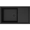 SPÜLE Sintesi 410  - Schwarz, Basics, Keramik (86/50/21,7cm) - HKT