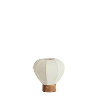 TISCHLEUCHTE Kyzo 23/23,5 cm  - Weiß, ROMANTIK / LANDHAUS, Kunststoff/Textil (23/23,5cm) - Light & Living
