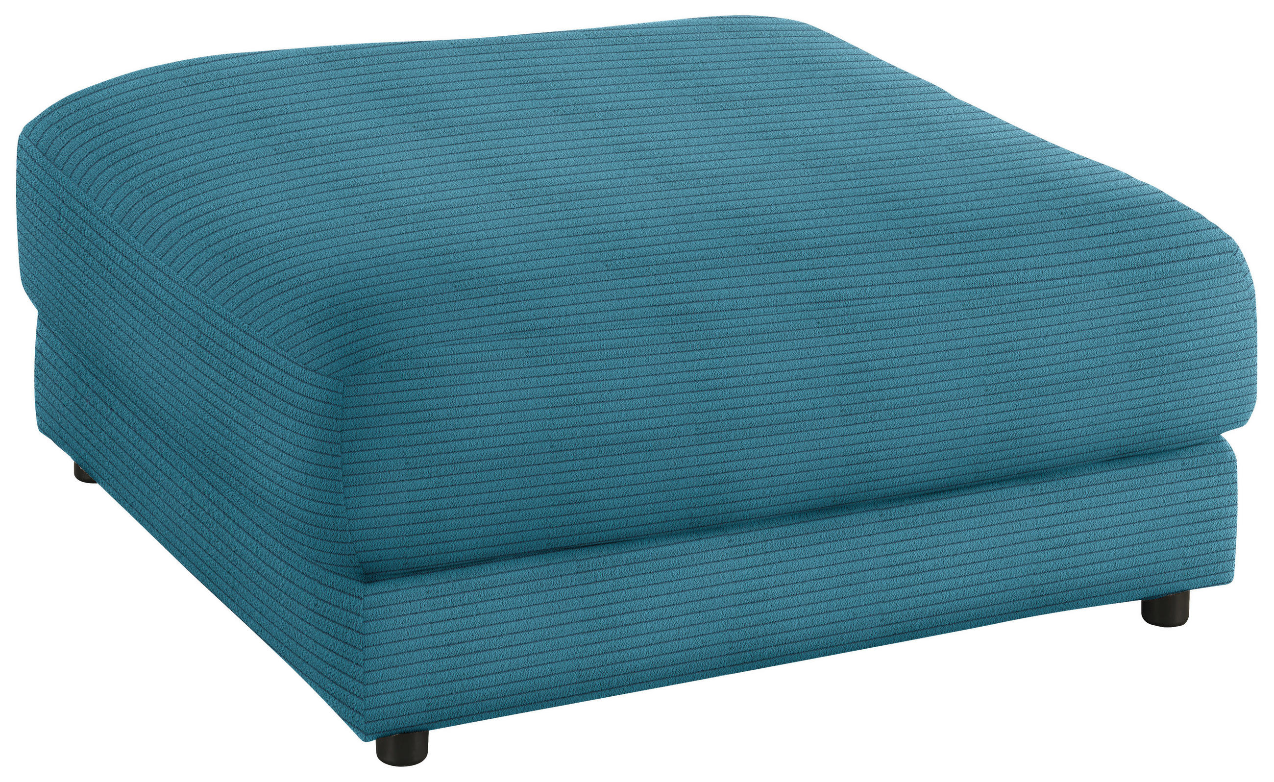 HOCKER in Textil Petrol  - Petrol/Schwarz, Design, Kunststoff/Textil (100/86/100cm) - Lomoco