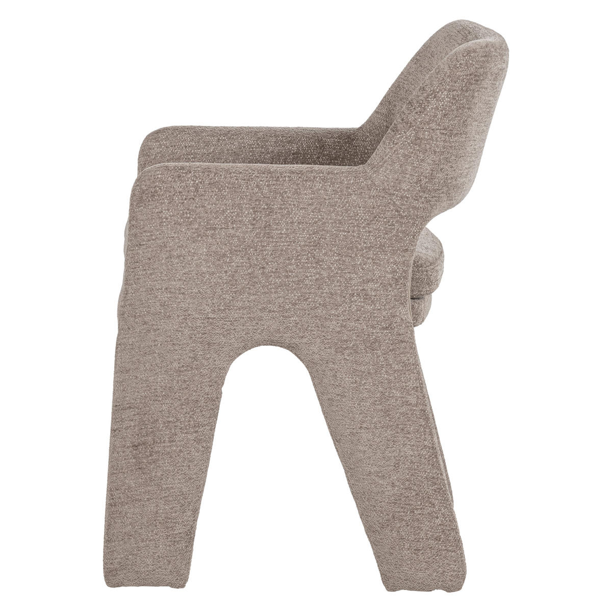 ARMLEHNSTUHL   Chenille  Taupe  - Taupe, MODERN, Textil (57/78/56cm) - Livetastic