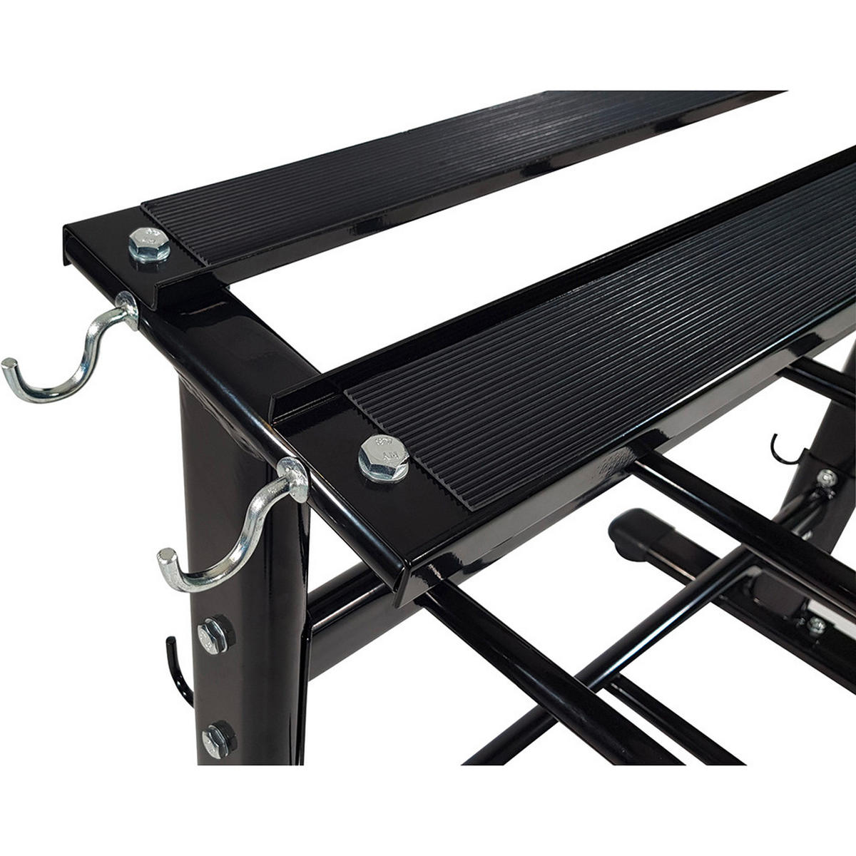HANTELSTÄNDER  - Schwarz, KONVENTIONELL, Kunststoff/Metall (112,5/57/86cm)