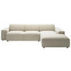 ECKSOFA 9125 Naturfarben Cord  - Schwarz/Naturfarben, Design, Kunststoff/Textil (300/189cm) - Pure Home Lifestyle