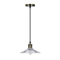 PENDELLAMPA Chester 21/21/90 cm  - svart, Klassisk, metall/glas (21/21/90cm)