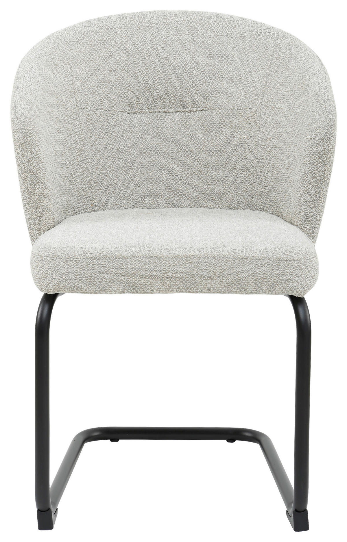 STUHL - Hellgrau/Schwarz, Design, Textil/Metall (57/86/57,5cm) - Stylife