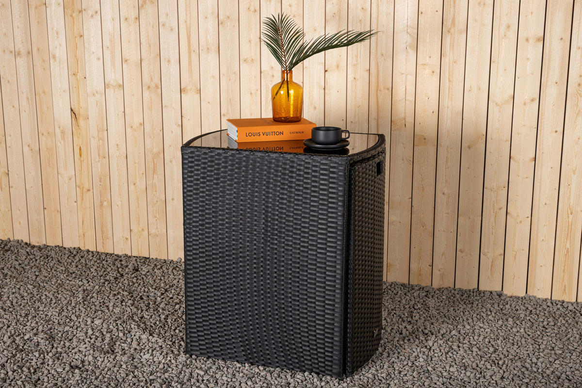 CAFÉSET metall, plast, textil  - grå/svart, Klassisk, metall/textil - Gardenson