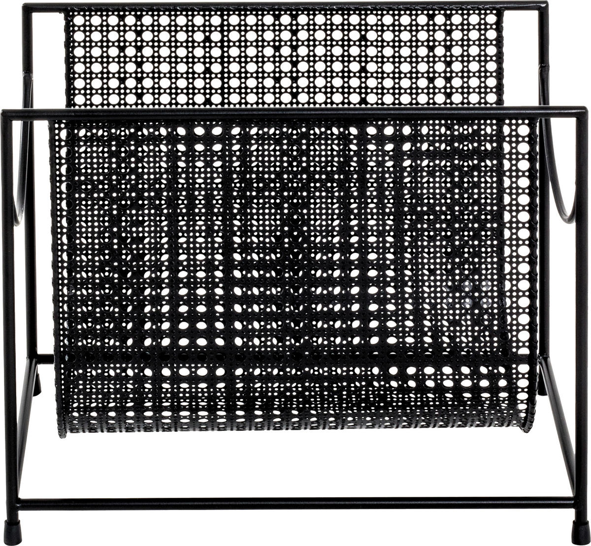 ZEITUNGSSTÄNDER Metall Schwarz  - Schwarz, MODERN, Metall (37/30/22cm)