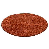HOCHFLORTEPPICH 160 cm Life 1500 Terracotta rund  - Terracotta, Trend, Textil (160cm) - Ayyildiz 