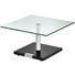 COUCHTISCH in Metall, Kunststoff, Glas, Holzwerkstoff 75/75/46-62 cm - Schwarz, Design, Glas/Holzwerkstoff (75/75/46-62cm) COUCHTISCH in Metall, Kunststoff, Glas, Holzwerkstoff 75/75/46-62 cm - Schwarz, Design, Glas/Holzwerkstoff (75/75/46-62cm)