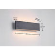 LED-WANDLEUCHTE 28/4,5/8 cm  - Schwarz, Design, Kunststoff/Metall (28/4,5/8cm) - Novel