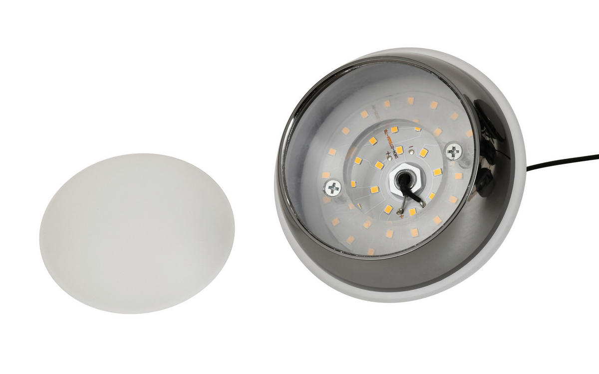 LED-HÄNGELEUCHTE Biarritz 46/150/46 cm  - Schwarzchrom, Design, Kunststoff/Metall (46/150/46cm)
