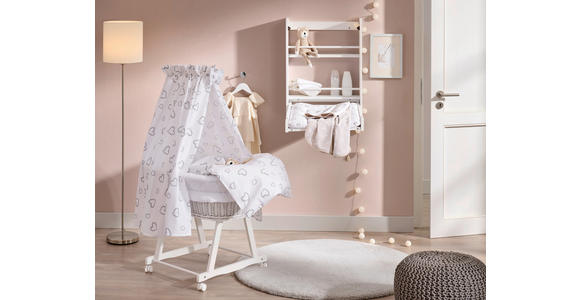 WANDWICKELTISCH Weiß Hochglanz  - Weiß Hochglanz, Basics, Holz/Holzwerkstoff (78/78/56cm) - My Baby Lou
