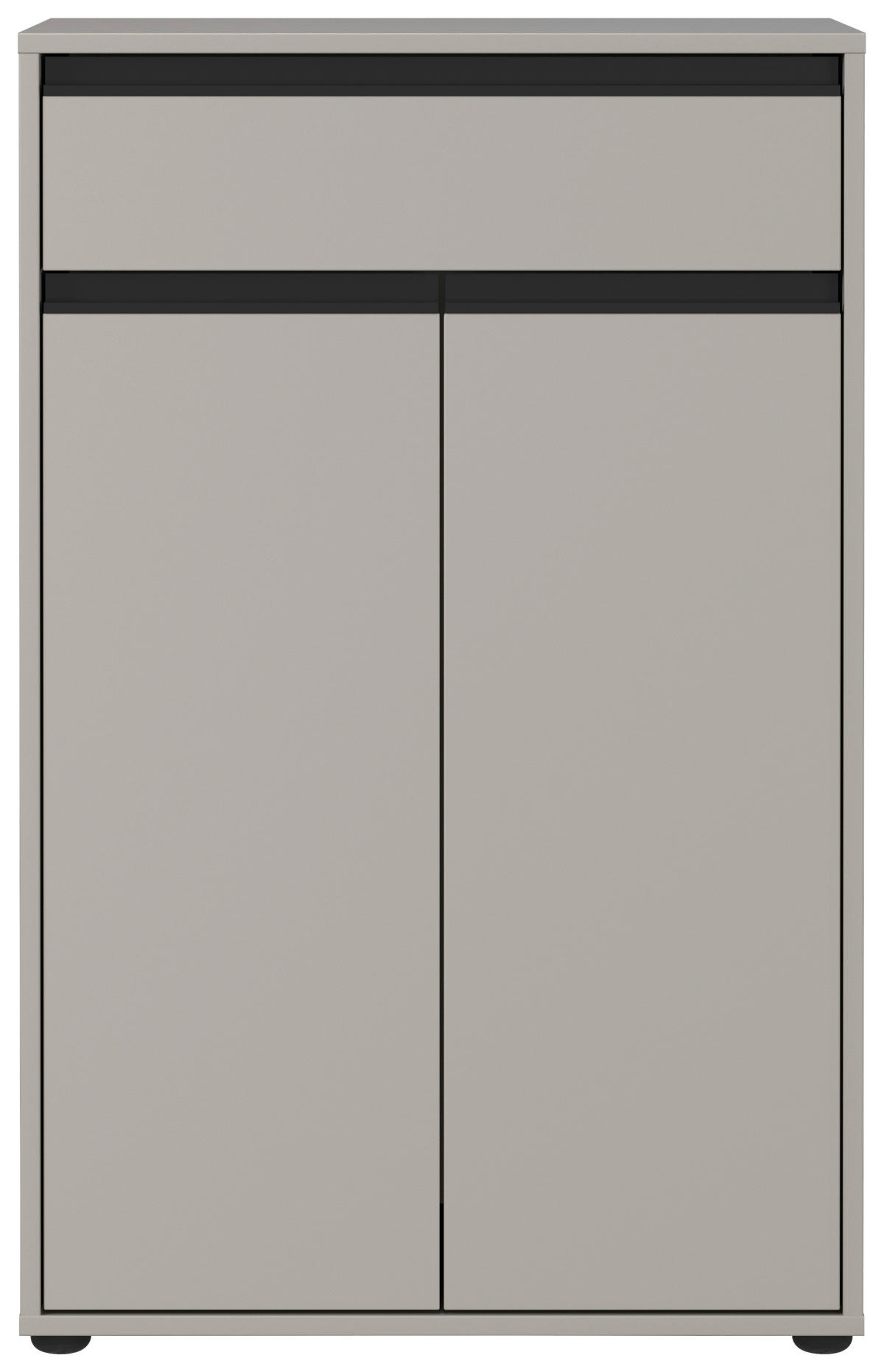 UNTERSCHRANK 63/98/34 cm   - Schwarz/Grau, MODERN, Holzwerkstoff/Kunststoff (63/98/34cm) - Germania