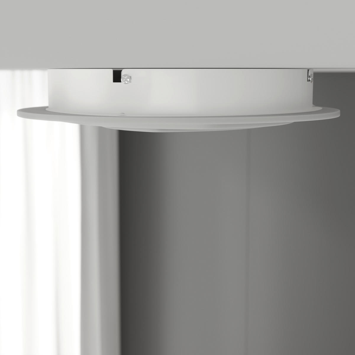 LED-DECKENLEUCHTE 50/5,5 cm   - Schwarz/Weiß, Design, Kunststoff/Metall (50/5,5cm) - Novel