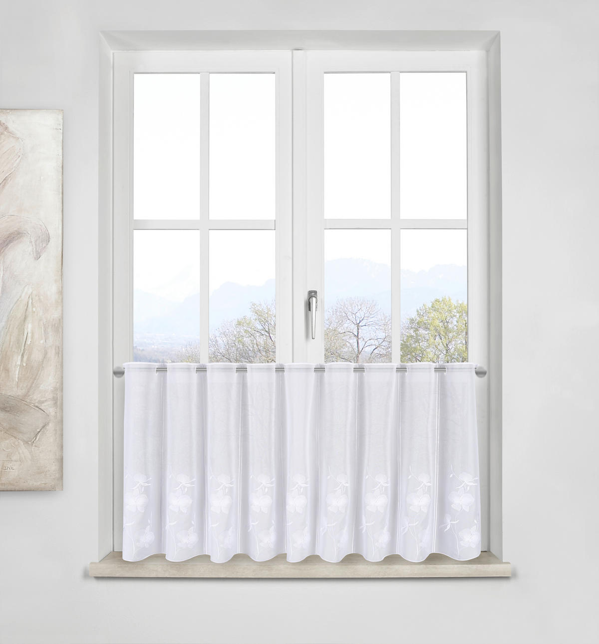KURZGARDINE    145/60 cm  - Weiß, Natur, Textil (145/60cm) - Esposa