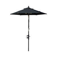 Gardenson Sonnenschirm  180/180 cm  - Schwarz, Konventionell, Holzwerkstoff (180/180cm) - Gardenson