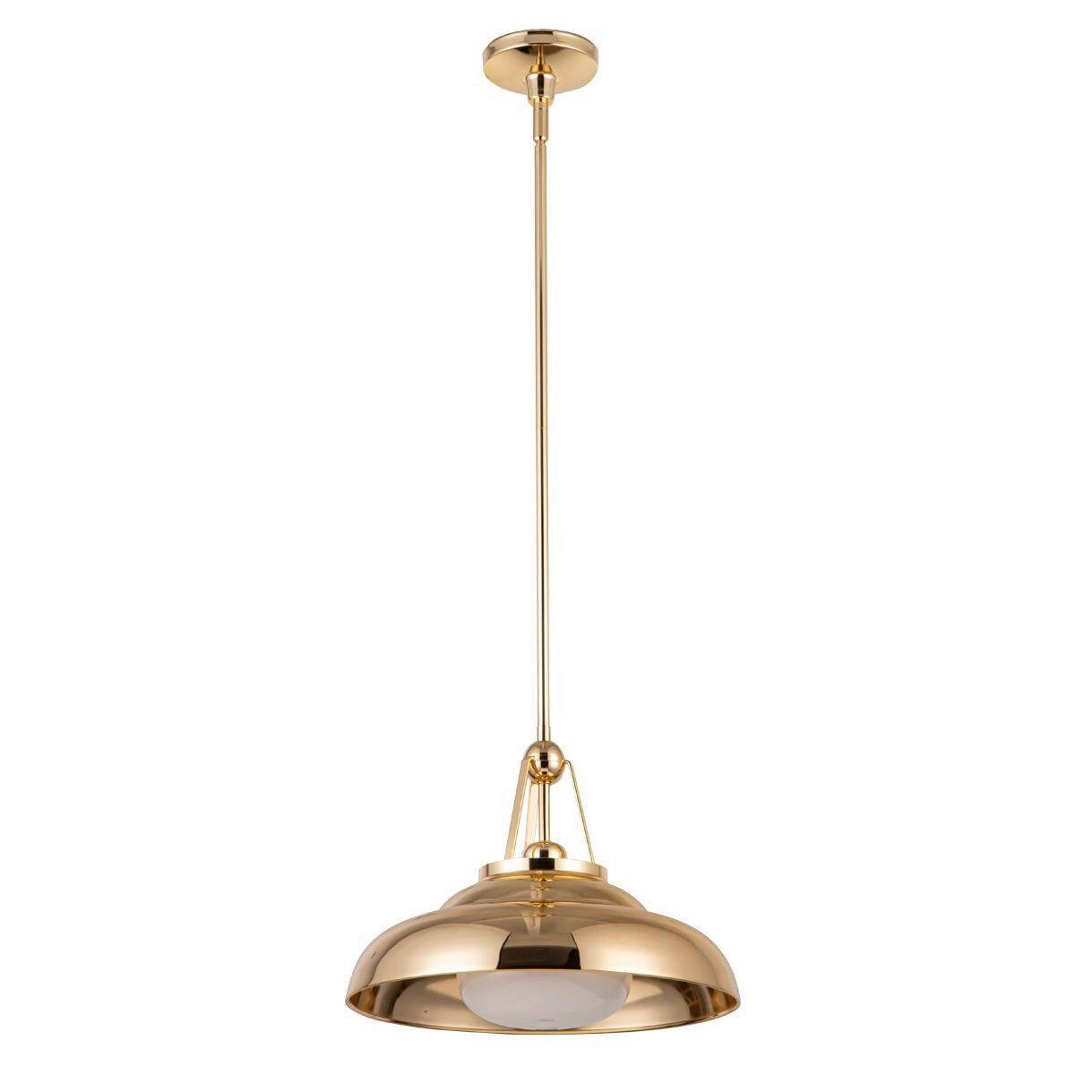 HÄNGELEUCHTE 36,8/29,5 cm  - Messingfarben, KONVENTIONELL, Glas/Metall (36,8/29,5cm) - Elstead Lighting