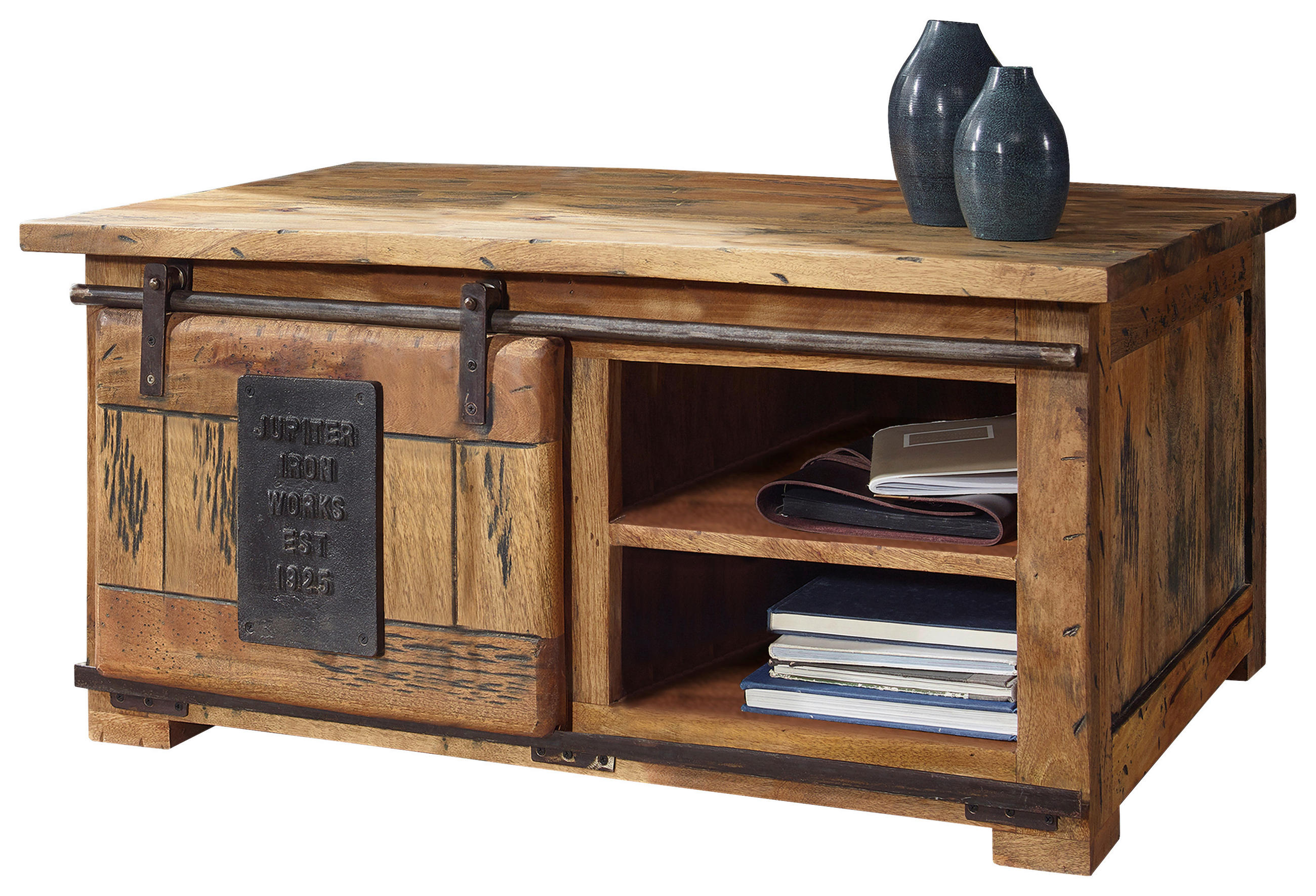 COUCHTISCH Mangoholz massiv 110/70/45 cm rechteckig Braun  - Braun, KONVENTIONELL, Holz (110/70/45cm) - Livetastic