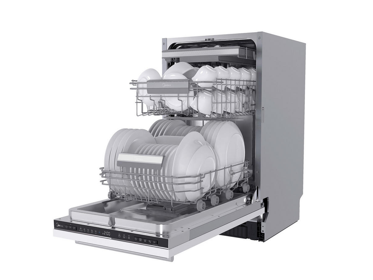 GESCHIRRSPÜLER MDWEB1004MB-WI  - Schwarz, Basics, Metall (44.8/81.5/57cm) - Midea