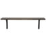 WANDBOARD in 100/27/21 cm Braun, Schwarz - Schwarz/Braun, Design, Holzwerkstoff/Metall (100/27/21cm) - Carryhome