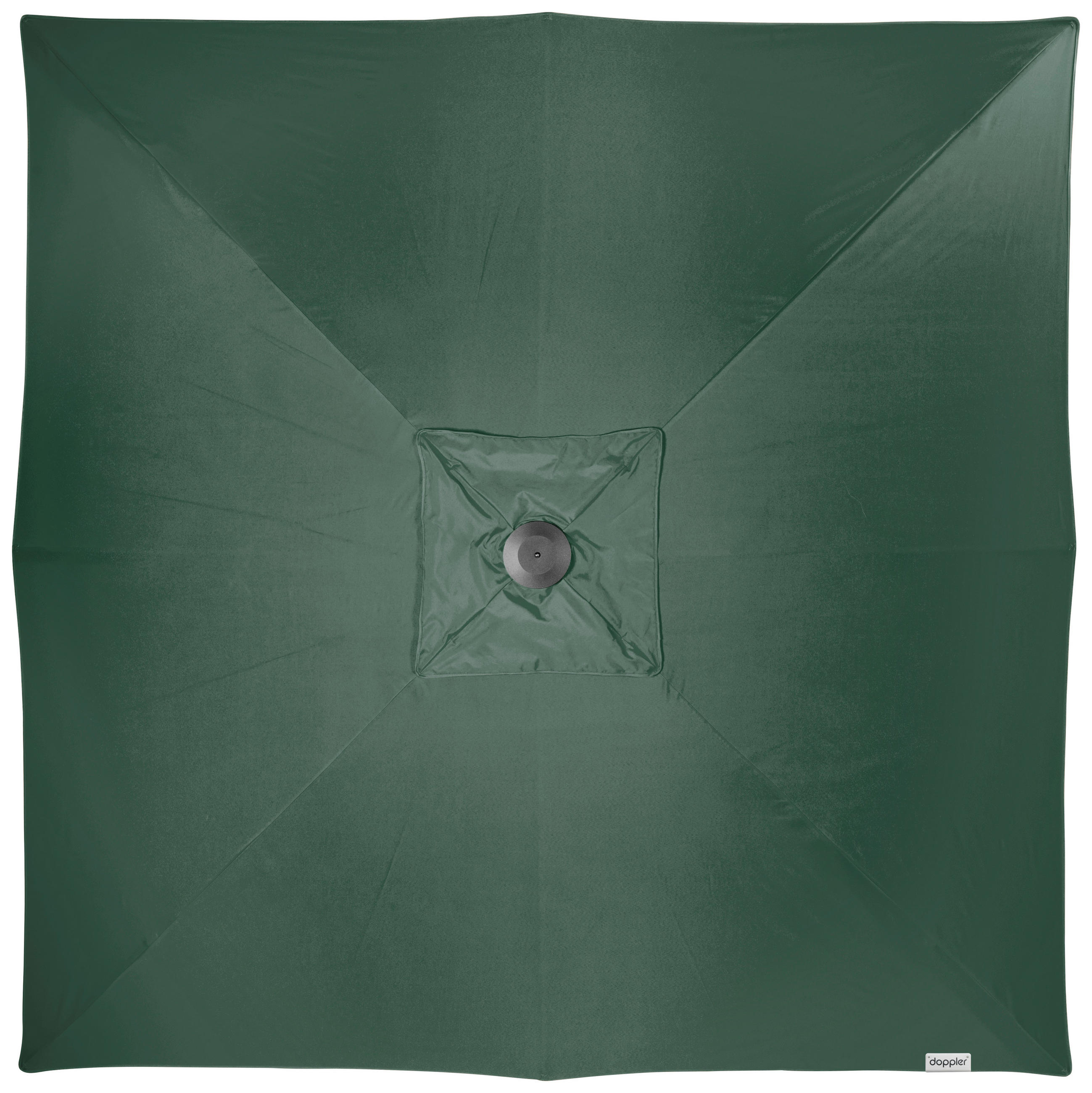 SONNENSCHIRM 300X300 cm Dunkelgrün  - Dunkelgrün/Silberfarben, Basics, Textil/Metall (300/300cm) - Doppler
