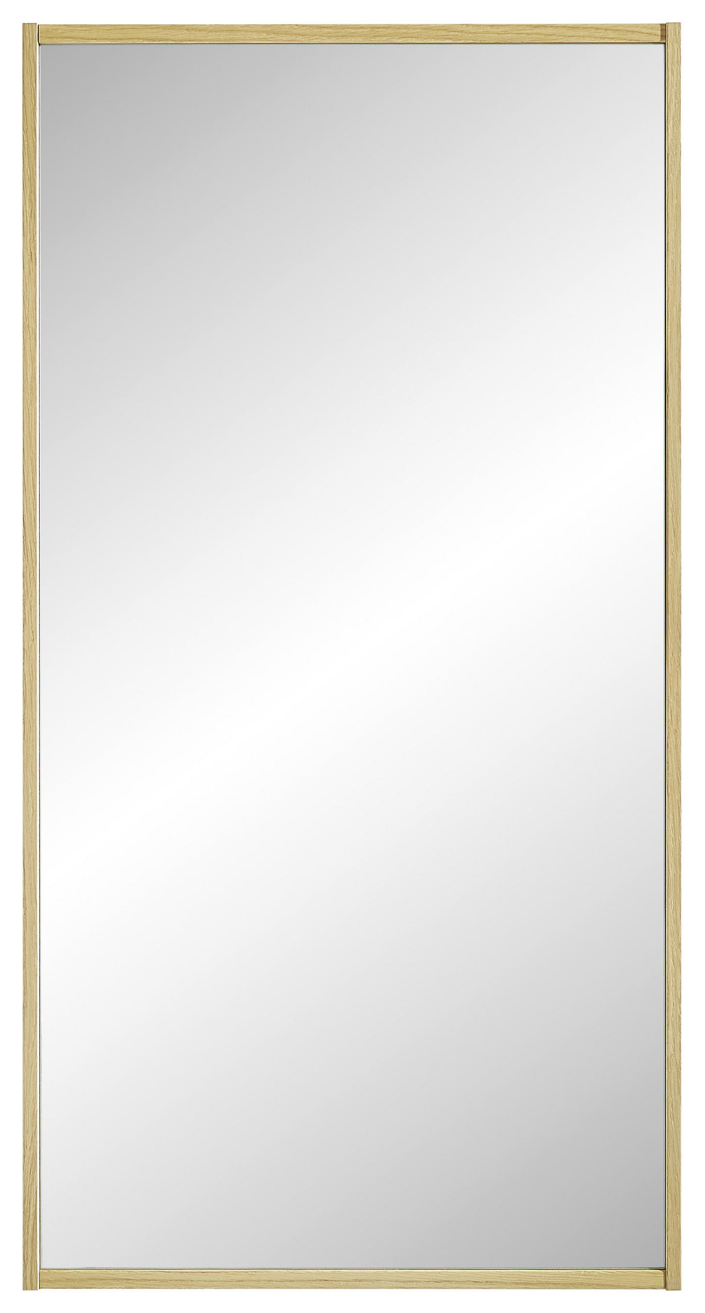 WANDSPIEGEL 43/82/1,5 cm - Eichefarben, Basics, Glas/Holz (43/82/1,5cm)
