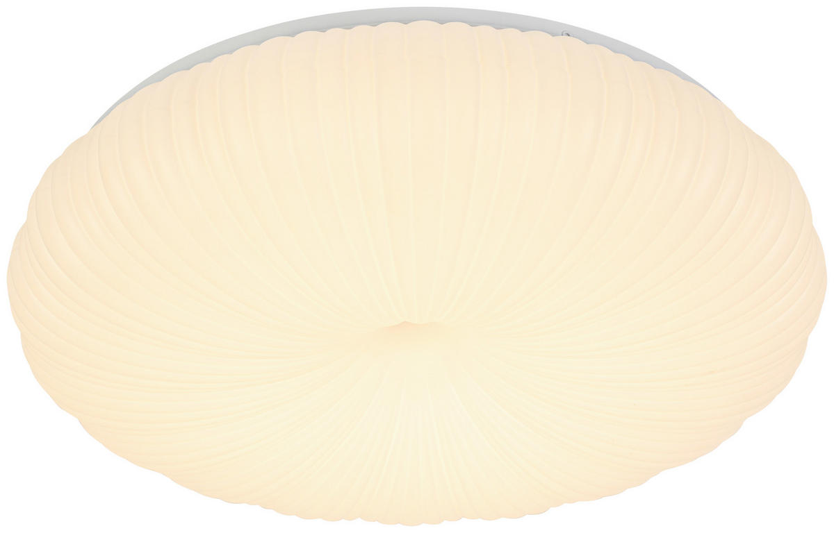 DECKENLEUCHTE  52/10 cm    - Weiß, Design, Kunststoff/Metall (52/10cm) - Collet's Monde